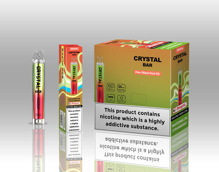 Crystal Bar Original 600 Pre - Filled Pod Kit Pack of 10 Simbavapes