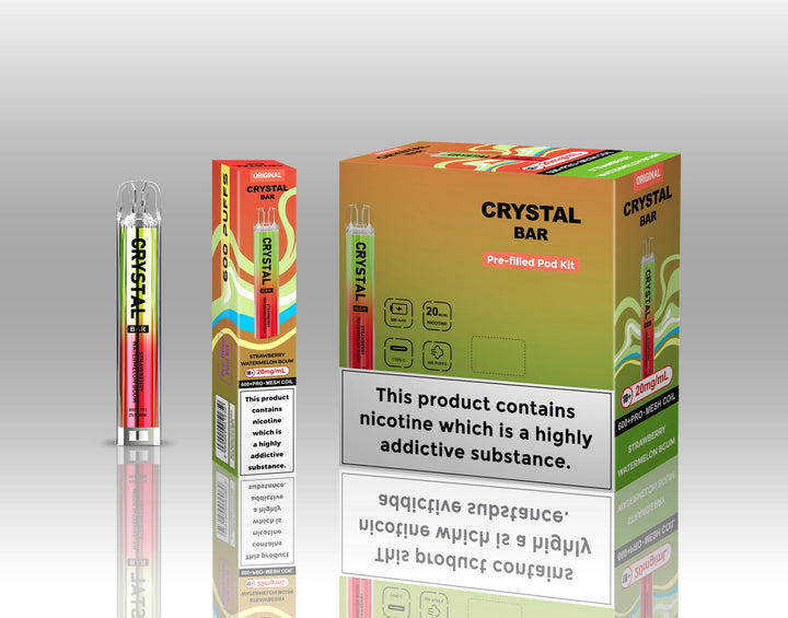 Crystal Bar Original 600 Pre - Filled Pod Kit Pack of 10 Simbavapes