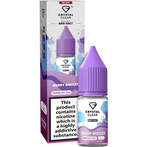 Crystal Clear Nic Salts 10ml - Pack of 10 #Simbavapes#