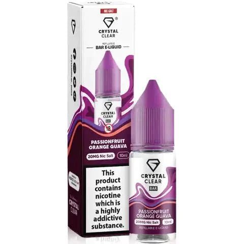 Crystal Clear Nic Salts 10ml #Simbavapes#