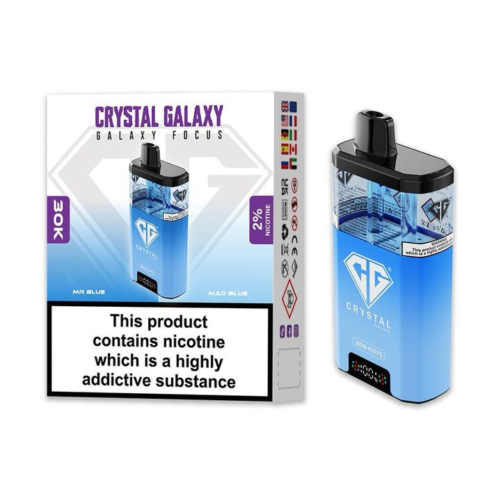 Crystal Galaxy Focus 30k Disposable Vape Box of 5 #Simbavapes#