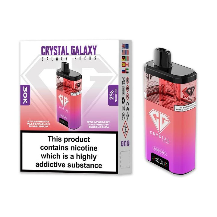 Crystal Galaxy Focus 30k Disposable Vape Box of 5 #Simbavapes#