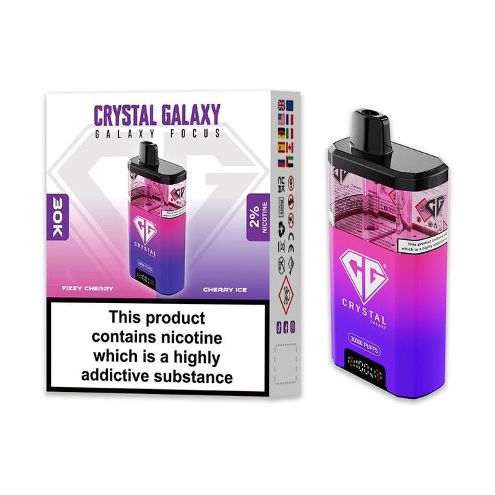 Crystal Galaxy Focus 30k Disposable Vape Box of 5 #Simbavapes#