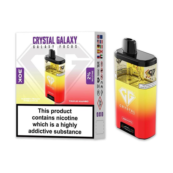 Crystal Galaxy Focus 30k Disposable Vape Box of 5 #Simbavapes#