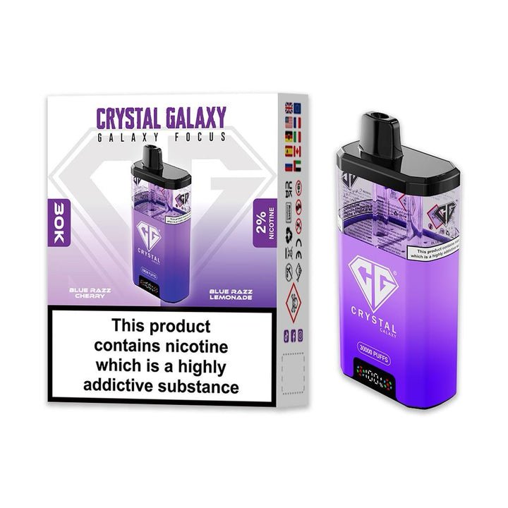 Crystal Galaxy Focus 30k Disposable Vape Box of 5 #Simbavapes#