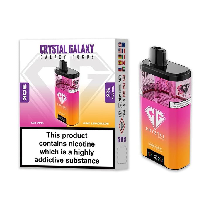 Crystal Galaxy Focus 30k Disposable Vape Box of 5 #Simbavapes#