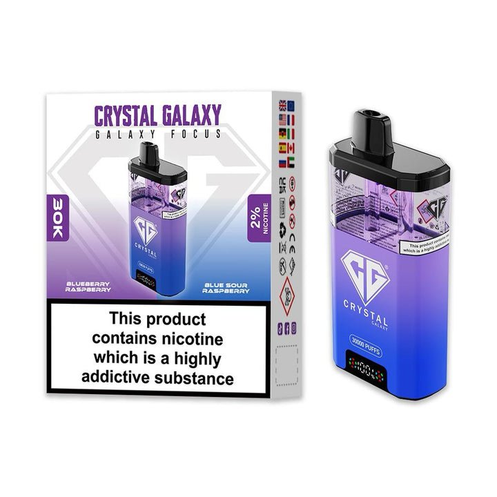 Crystal Galaxy Focus 30k Disposable Vape Box of 5 #Simbavapes#