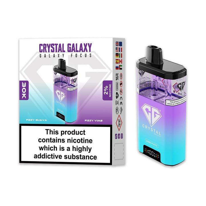 Crystal Galaxy Focus 30k Disposable Vape Box of 5 #Simbavapes#