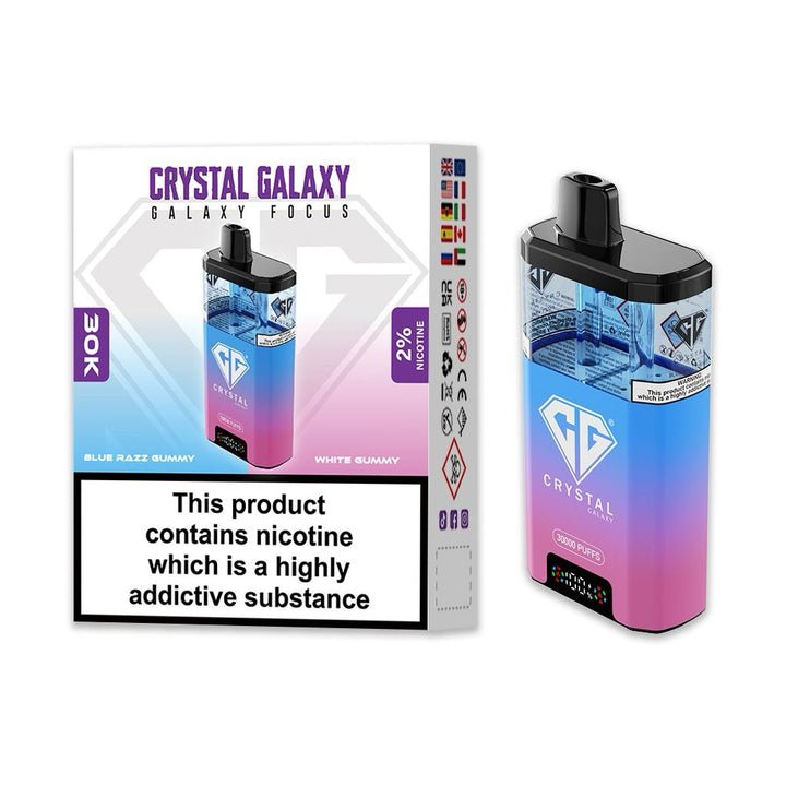 Crystal Galaxy Focus 30k Disposable Vape Box of 5 #Simbavapes#