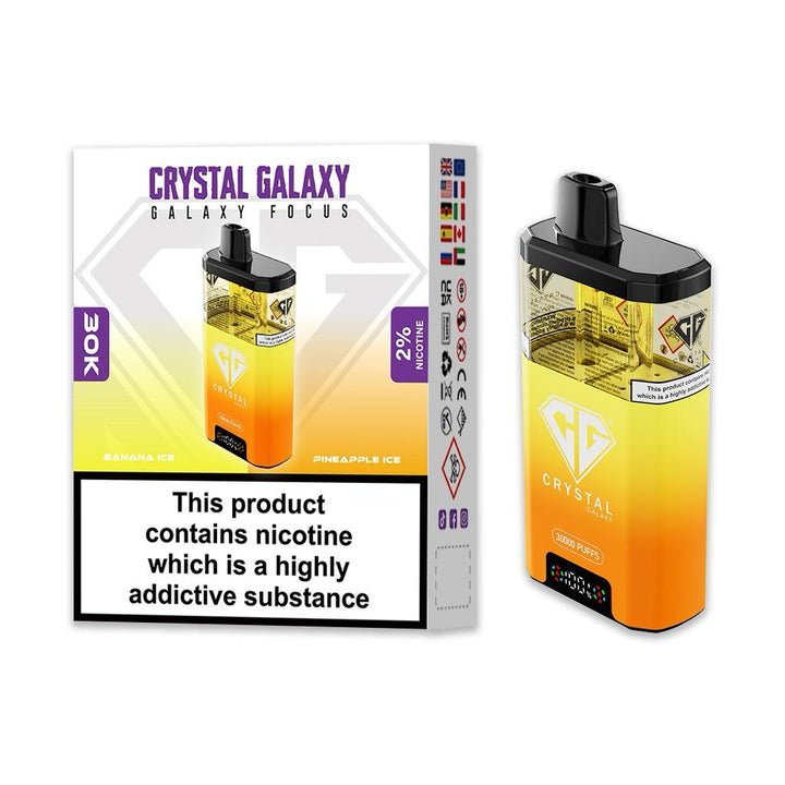 Crystal Galaxy Focus 30k Disposable Vape Box of 5 #Simbavapes#