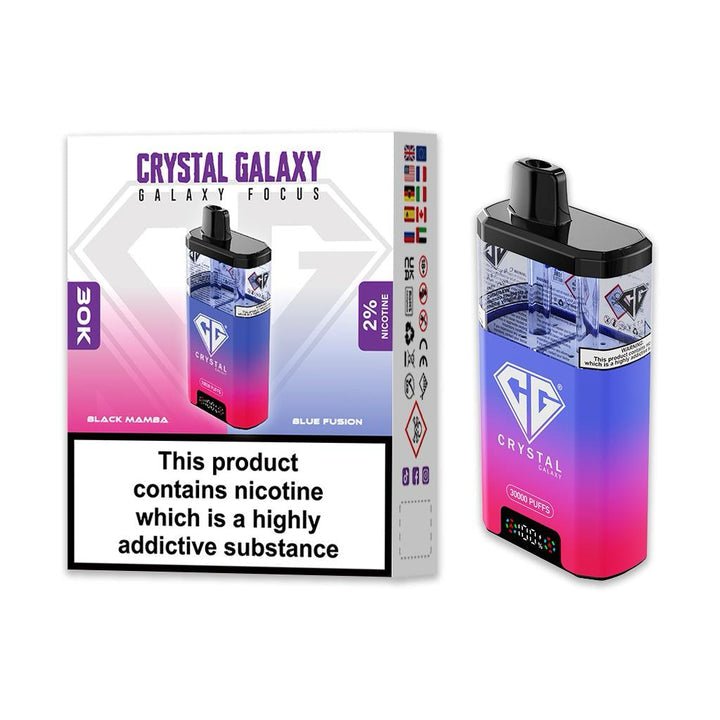 Crystal Galaxy Focus 30k Disposable Vape Box of 5 #Simbavapes#