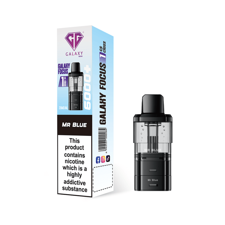 Crystal Galaxy Focus 6000 Replacement Pods Pack of 5 Simbavapes