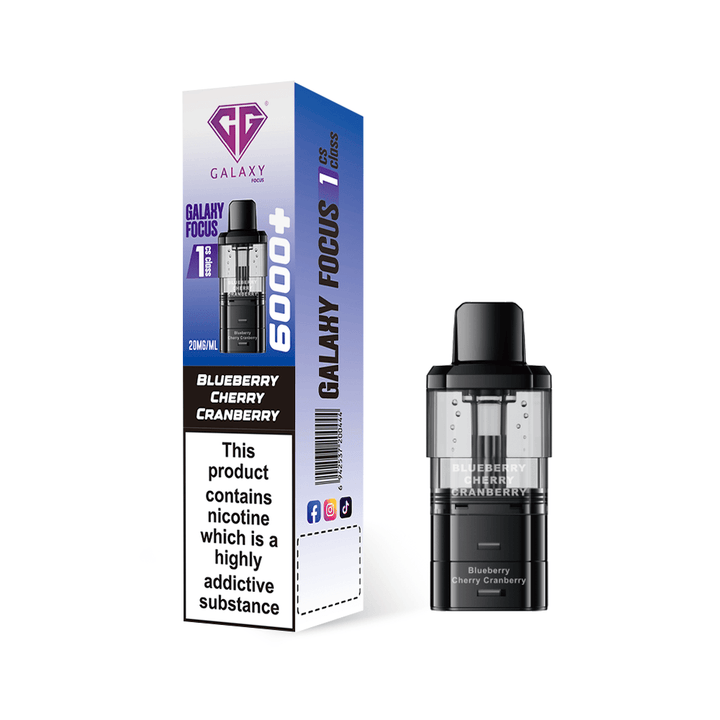 Crystal Galaxy Focus 6000 Replacement Pods Pack of 5 Simbavapes