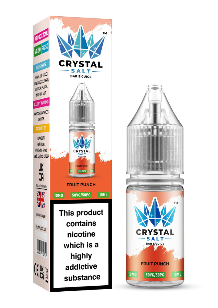 Crystal Salt 10ml Nic Salts E - Liquid - Pack of 10 #Simbavapes#