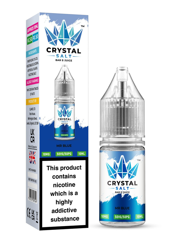 Crystal Salt 10ml Nic Salts E - Liquid - Pack of 10 #Simbavapes#