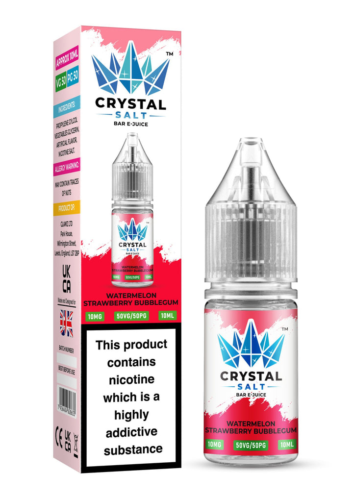 Crystal Salt 10ml Nic Salts E - Liquid - Pack of 10 #Simbavapes#