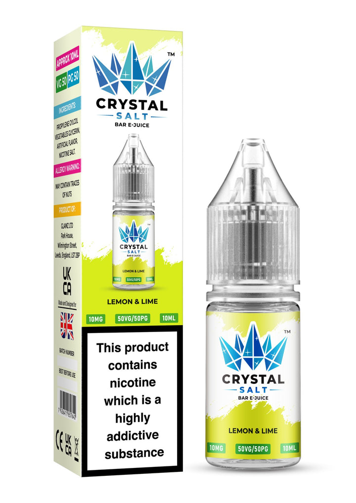 Crystal Salt 10ml Nic Salts E - Liquid - Pack of 10 #Simbavapes#