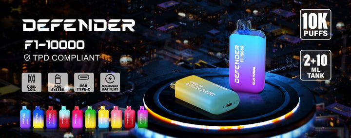 Defender F1 - 10000 Prefilled Pod Vape Kit Pack of 5 Simbavapes