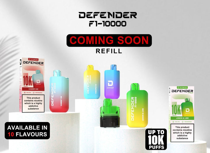 Defender F1 - 10000 Prefilled Pod Vape Kit Pack of 5 Simbavapes
