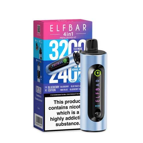 Elf Bar 4 - in - 1 3200 Prefilled Pod Kit Box of 5 #Simbavapes#