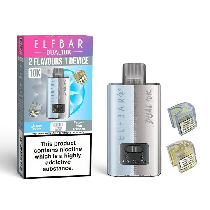 Elf Bar Dual 10K Disposable 2 in 1 Vape Box of 5 #Simbavapes#