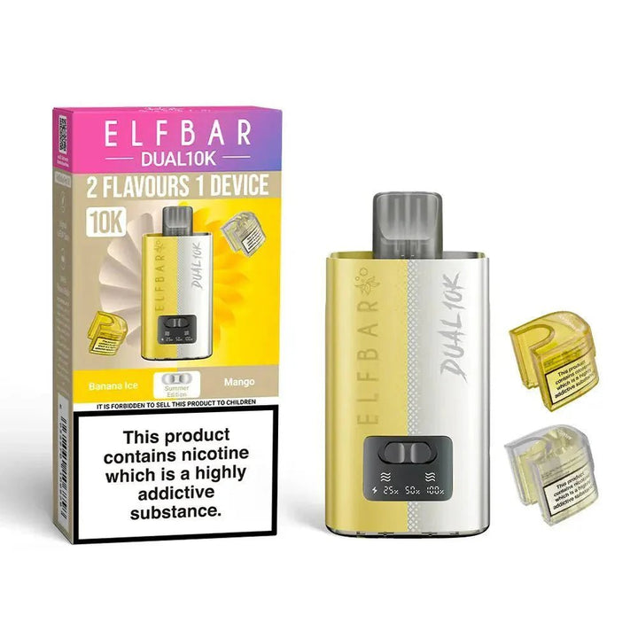 Elf Bar Dual 10K Disposable 2 in 1 Vape Box of 5 #Simbavapes#