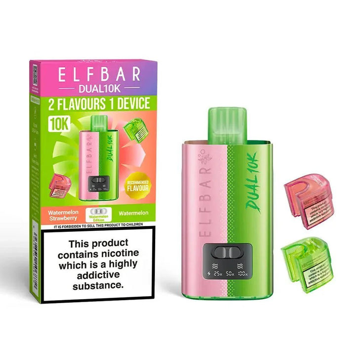 Elf Bar Dual 10K Disposable 2 in 1 Vape Box of 5 #Simbavapes#