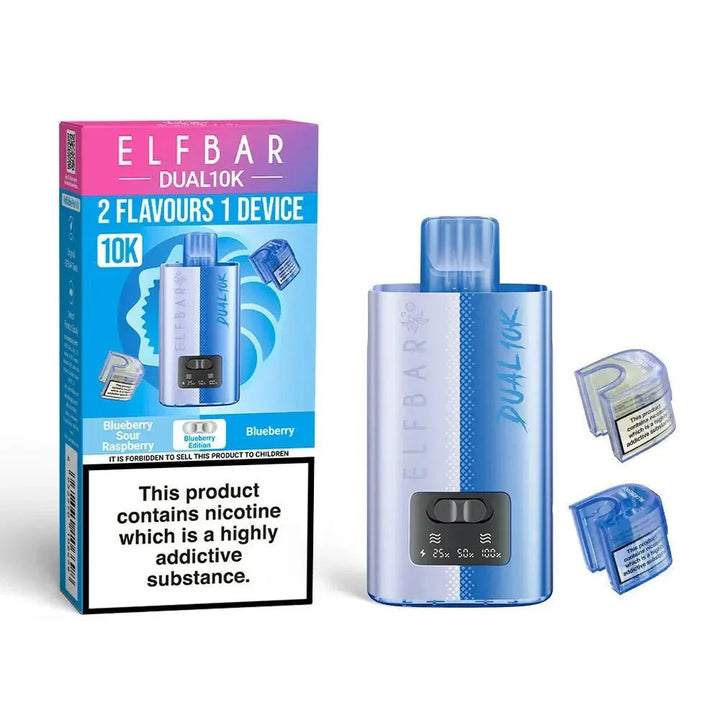 Elf Bar Dual 10K Disposable 2 in 1 Vape Box of 5 #Simbavapes#