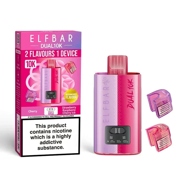 Elf Bar Dual 10K Disposable 2 in 1 Vape Box of 5 #Simbavapes#