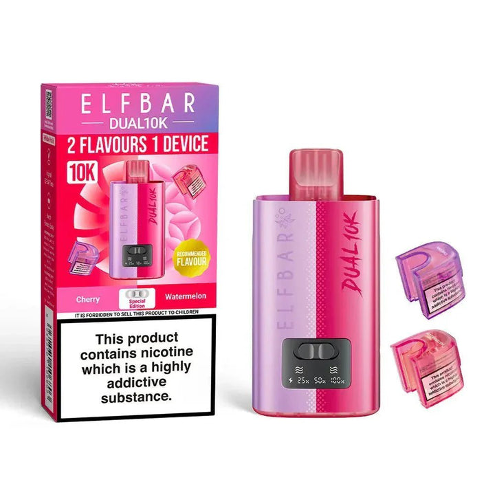 Elf Bar Dual 10K Disposable 2 in 1 Vape Box of 5 #Simbavapes#