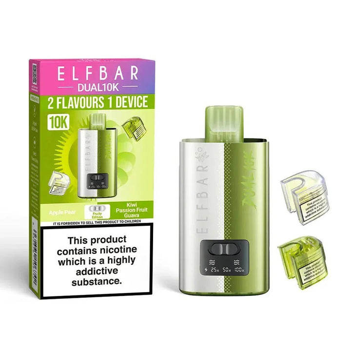 Elf Bar Dual 10K Disposable 2 in 1 Vape Box of 5 #Simbavapes#