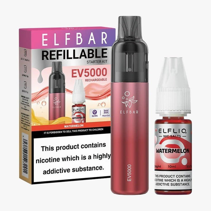 Elf Bar EV5000 Starter Kit & Elfliq Salt 10ml #Simbavapes#