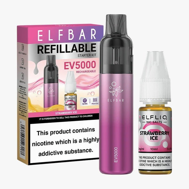 Elf Bar EV5000 Starter Kit & Elfliq Salt 10ml #Simbavapes#