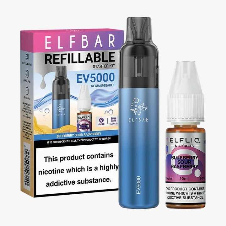 Elf Bar EV5000 Starter Kit & Elfliq Salt 10ml #Simbavapes#