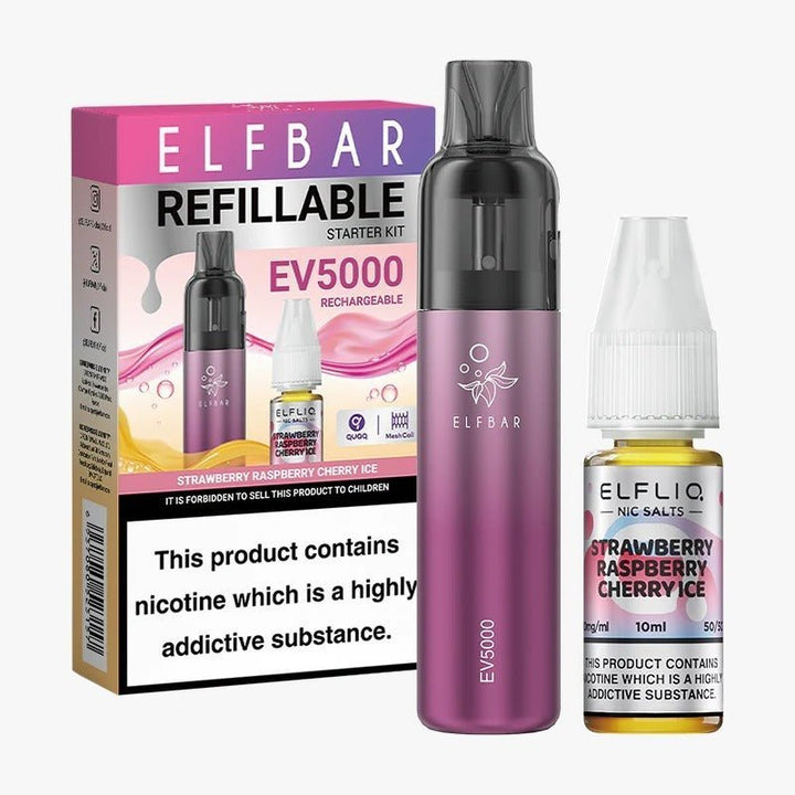 Elf Bar EV5000 Starter Kit & Elfliq Salt 10ml #Simbavapes#