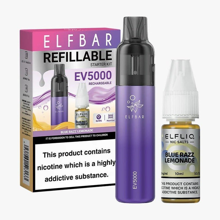 Elf Bar EV5000 Starter Kit & Elfliq Salt 10ml #Simbavapes#