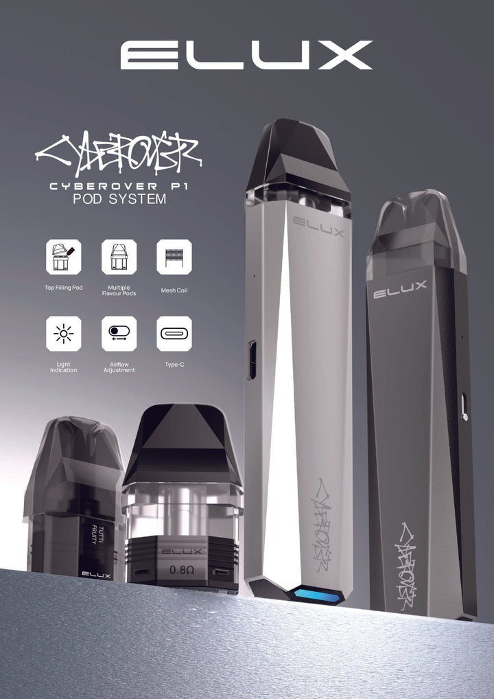 Elux Cyberover P1 Refillable Pod Vape Kit #Simbavapes#