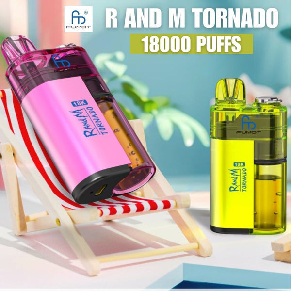 Fumot RandM Tornado 18000 Disposable Vape Box of 5 #Simbavapes#