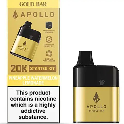 Gold Bar Apollo 20K Disposable Vape Pod Kit #Simbavapes#