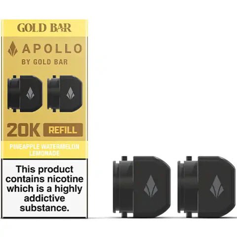 Gold Bar Apollo 20K Replacement Prefilled Pods #Simbavapes#