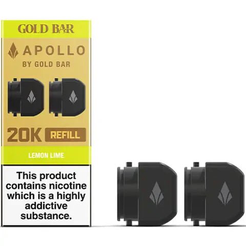 Gold Bar Apollo 20K Replacement Prefilled Pods #Simbavapes#