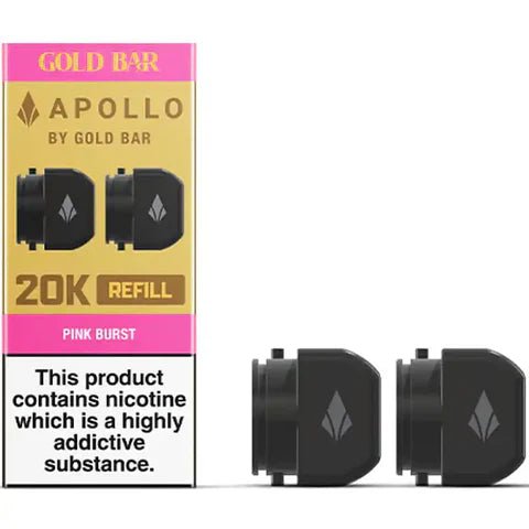 Gold Bar Apollo 20K Replacement Prefilled Pods #Simbavapes#