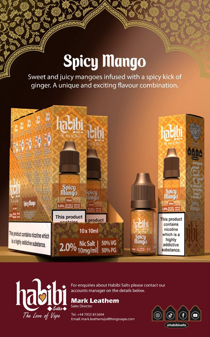 Habibi Salts Nic Salt 10ml E - Liquid Box of 10 Simbavapes