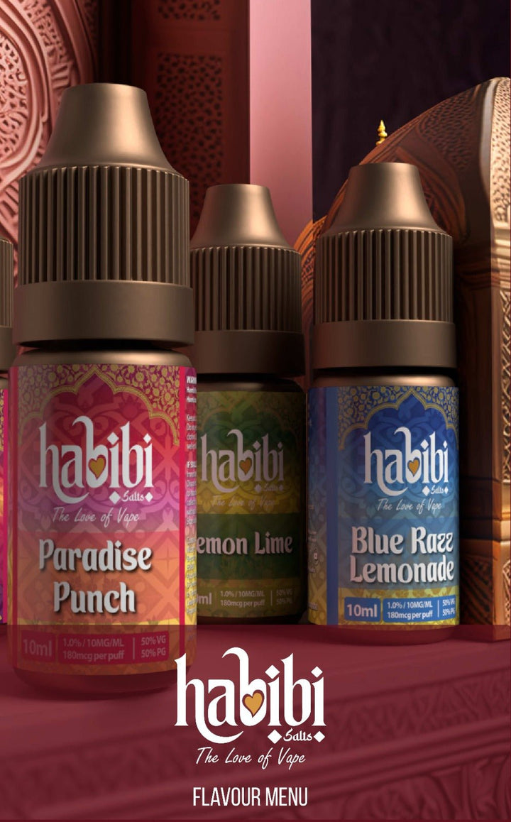 Habibi Salts Nic Salt 10ml E - Liquid Box of 10 Simbavapes