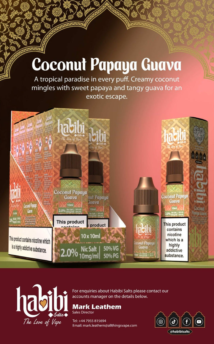 Habibi Salts Nic Salt 10ml E - Liquid Box of 10 Simbavapes