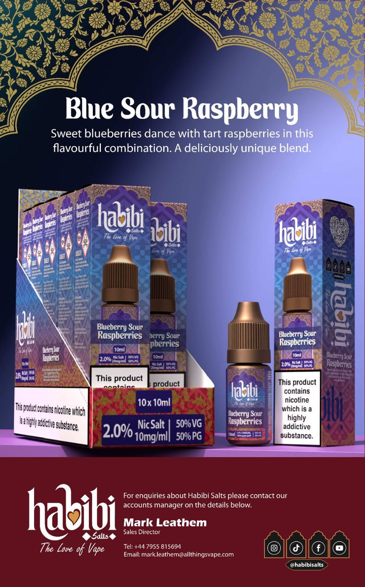 Habibi Salts Nic Salt 10ml E - Liquid Box of 10 Simbavapes