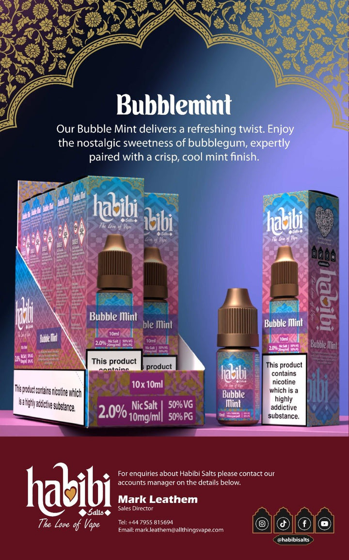 Habibi Salts Nic Salt 10ml E - Liquid Box of 10 Simbavapes