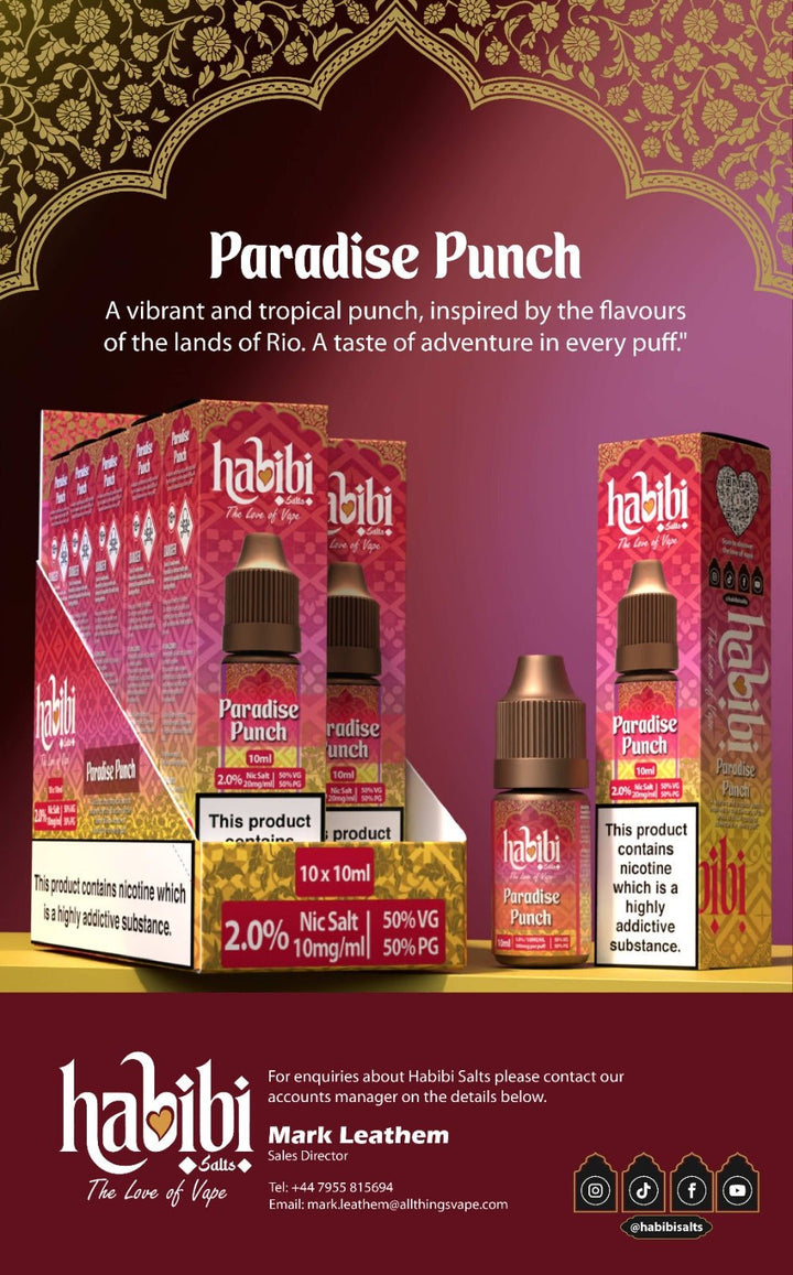 Habibi Salts Nic Salt 10ml E - Liquid Box of 10 Simbavapes