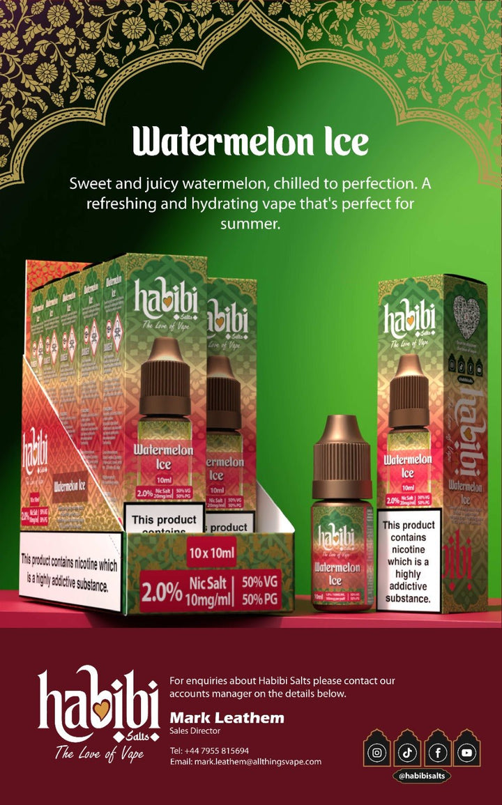 Habibi Salts Nic Salt 10ml E - Liquid Box of 10 Simbavapes