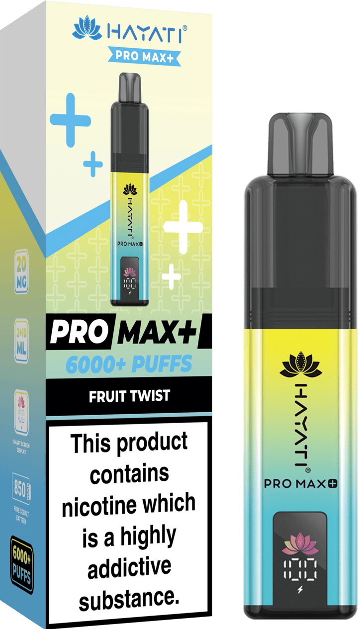 Hayati Crystal Pro Max+ 6000 Puffs Vape Kit #Simbavapes#